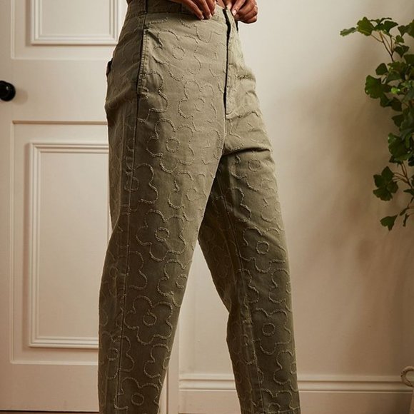 BDG Ella Tufted Flower Chinos - Picture 4 of 9